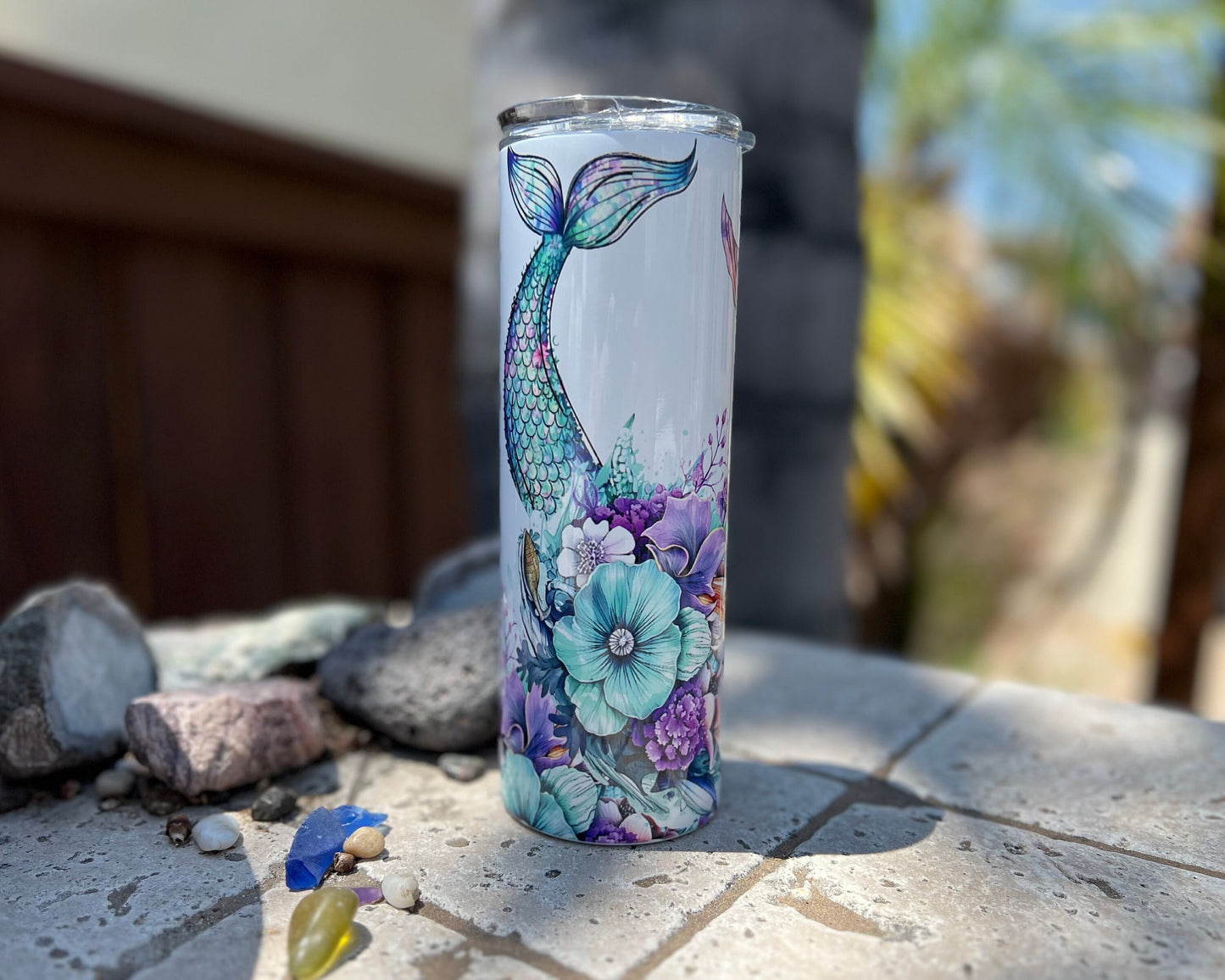 Mermaid Tails 20oz Tumbler with Straw