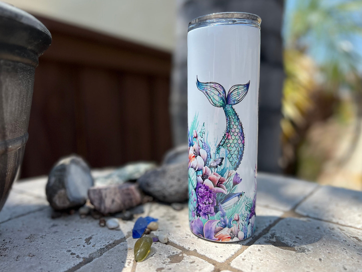 Mermaid Tails 20oz Tumbler with Straw