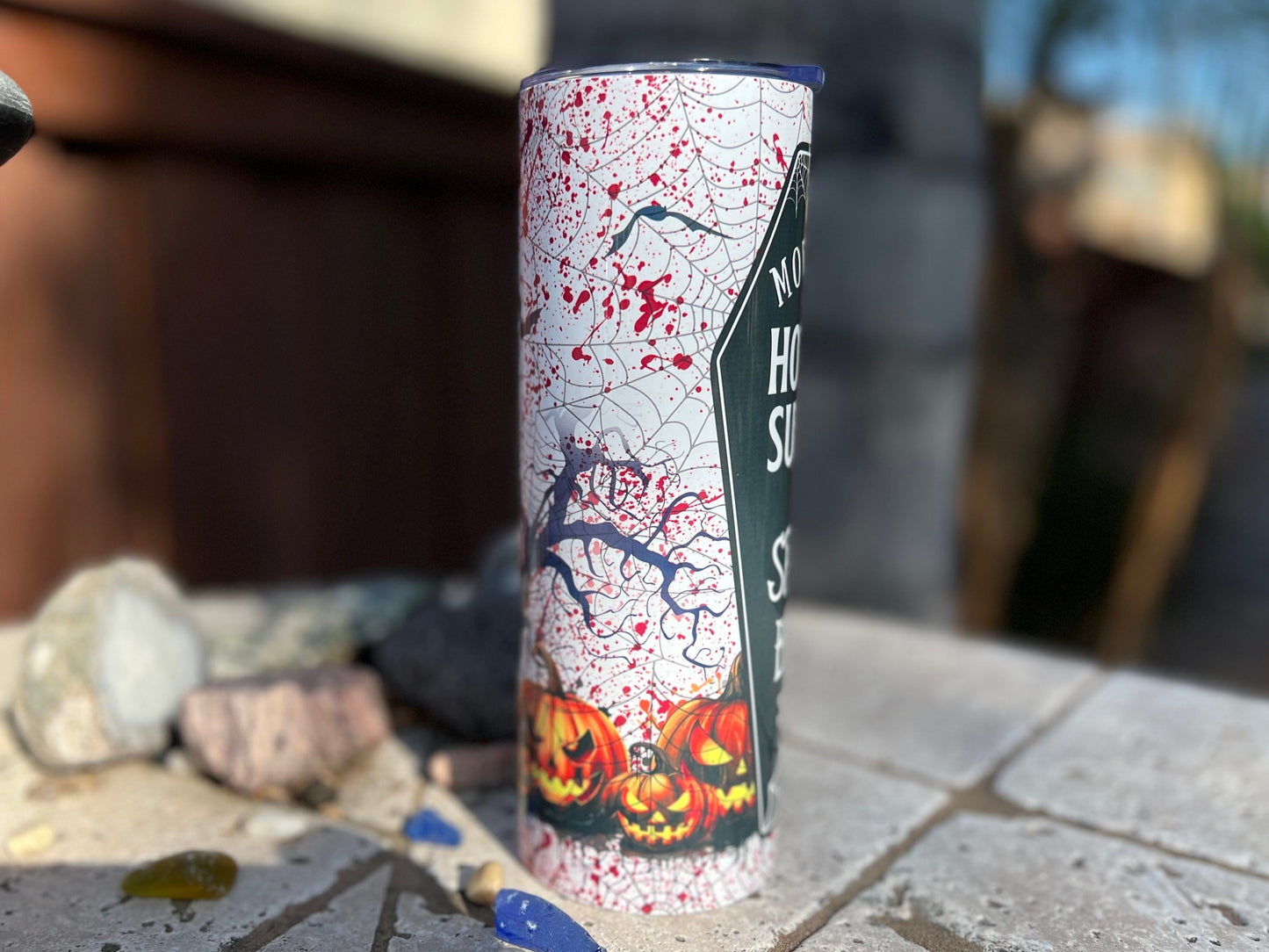 Spooky Bitch Halloween 20oz Skinny Custom Tumbler