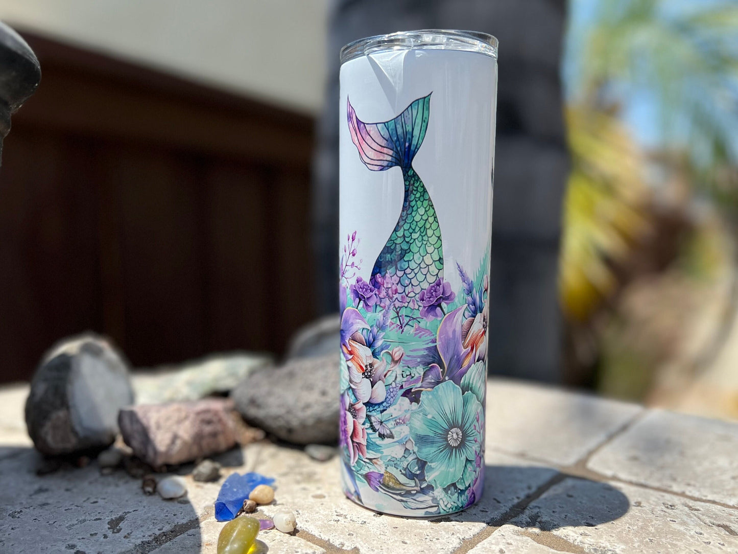 Mermaid Tails 20oz Tumbler with Straw