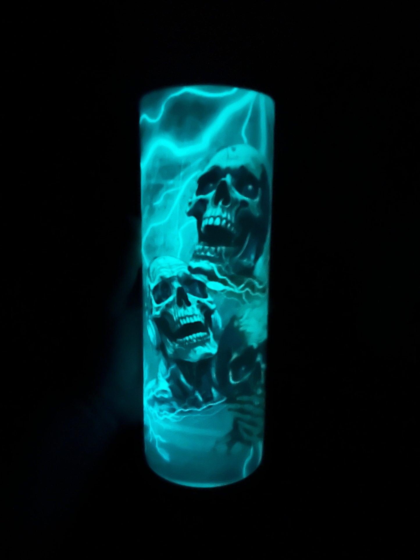 Glowing Skull Trio Hear No Evil, See No Evil, Speak No Evil 20oz. Tumbler